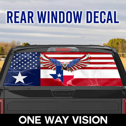 Texas American Eagle Rear Window Decal THB3471CD