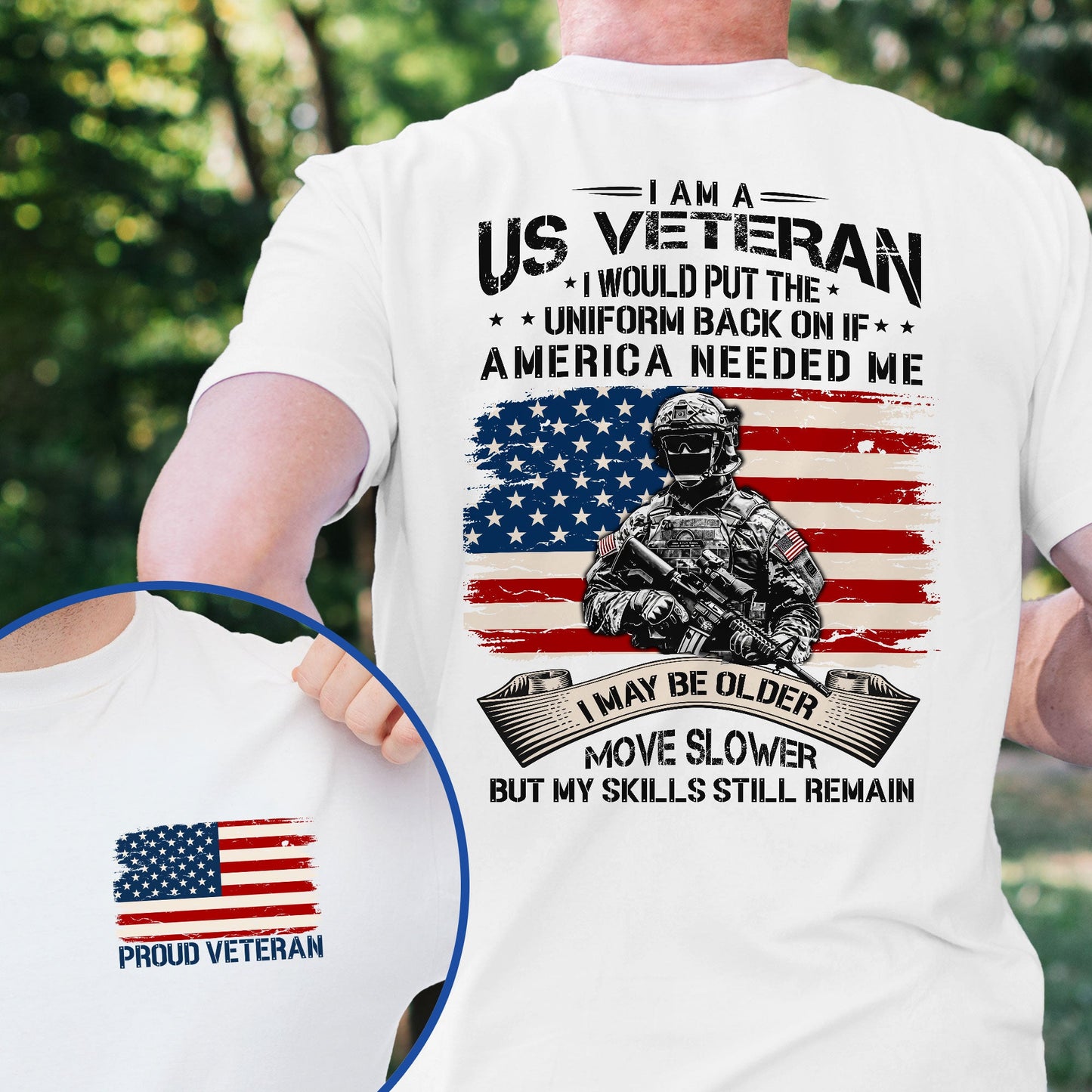 US Veteran I Would Put The Uniform Back On If America Needed Me T-Shirt TQN4167TS
