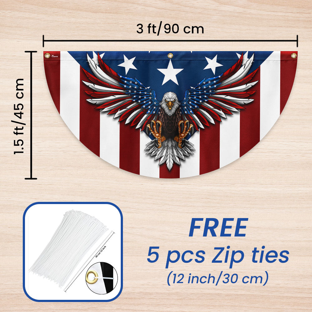 Flagwix American Flag - Eagle with the American Flag - Patriotic Bunting
