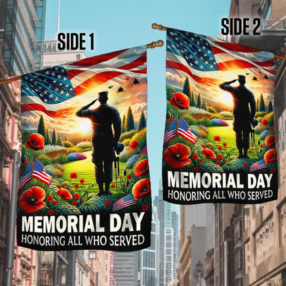 FLAGWIX Memorial Day Honoring All Who Served Veteran American Flag MLN2704F