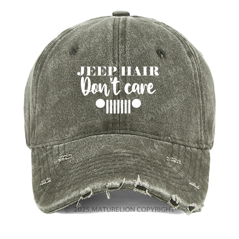 Maturelion Jeep Hair Don't Care Washed Vintage Cap