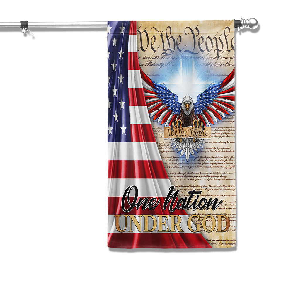 One Nation Under God Patriot Eagle Flag MLN1351F