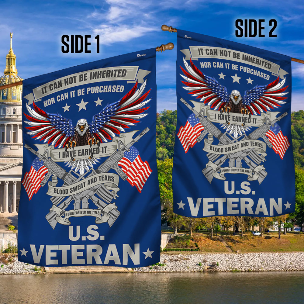 Memorial Day FLAGWIX Veteran Eagle Flag Blood Sweat and Tears I Own Forever The Title  U.S. Veteran Flag MLN2876F