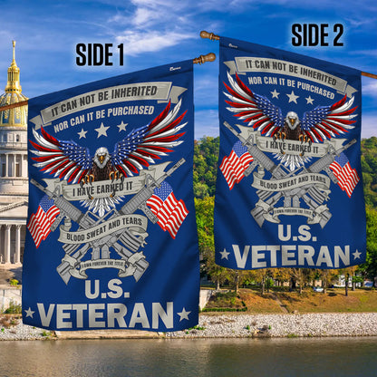 Memorial Day FLAGWIX Veteran Eagle Flag Blood Sweat and Tears I Own Forever The Title  U.S. Veteran Flag MLN2876F