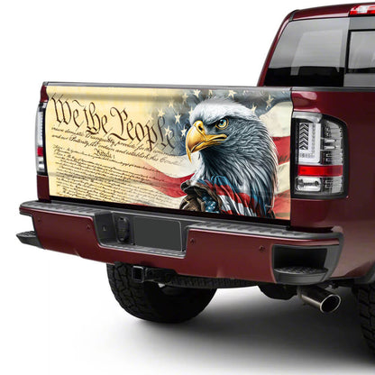 We The People. Patriotic American Eagle Truck Tailgate Decal Sticker Wrap TPT780TD