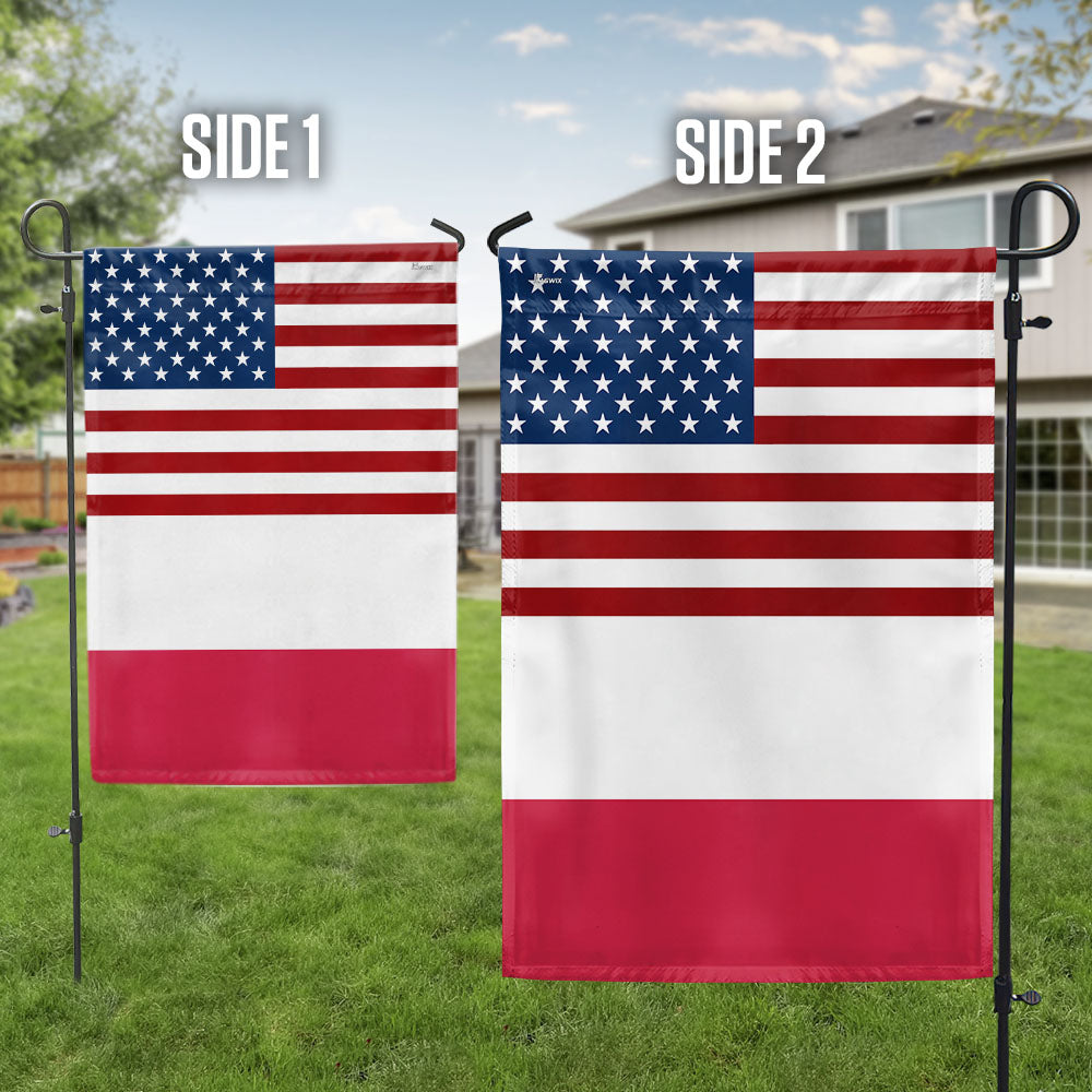 USA and Poland Garden Flag LHB131TTH