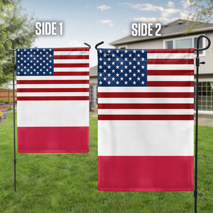 USA and Poland Garden Flag LHB131TTH