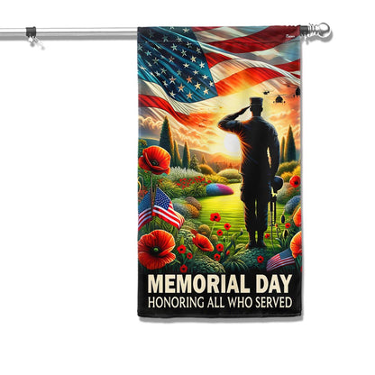 FLAGWIX Memorial Day Honoring All Who Served Veteran American Flag MLN2704F