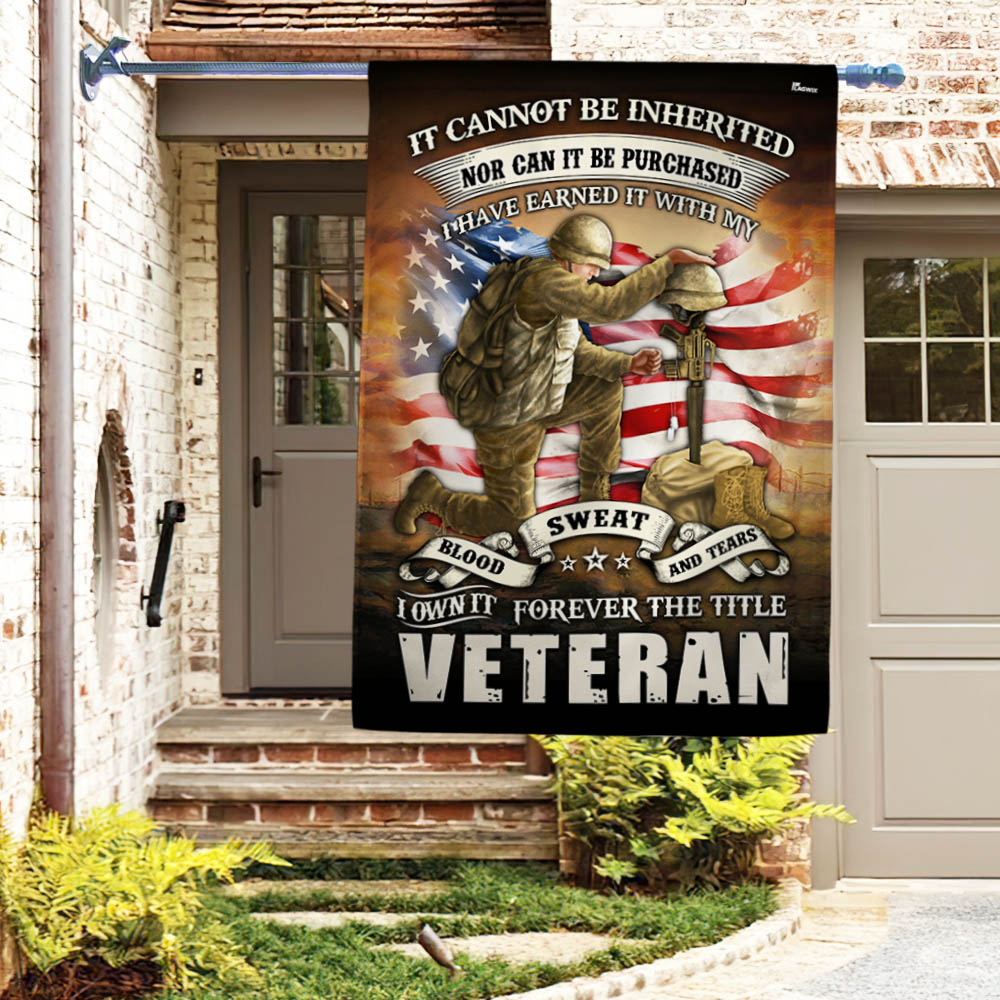 Veteran Flag Blood Sweat Tears Forever The Title Veteran MLH2081F