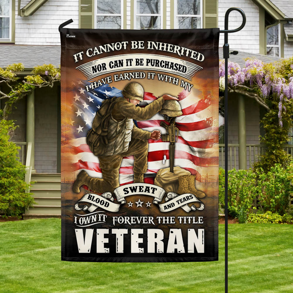 Veteran Flag Blood Sweat Tears Forever The Title Veteran MLH2081F