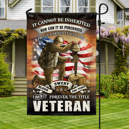 Veteran Flag Blood Sweat Tears Forever The Title Veteran MLH2081F