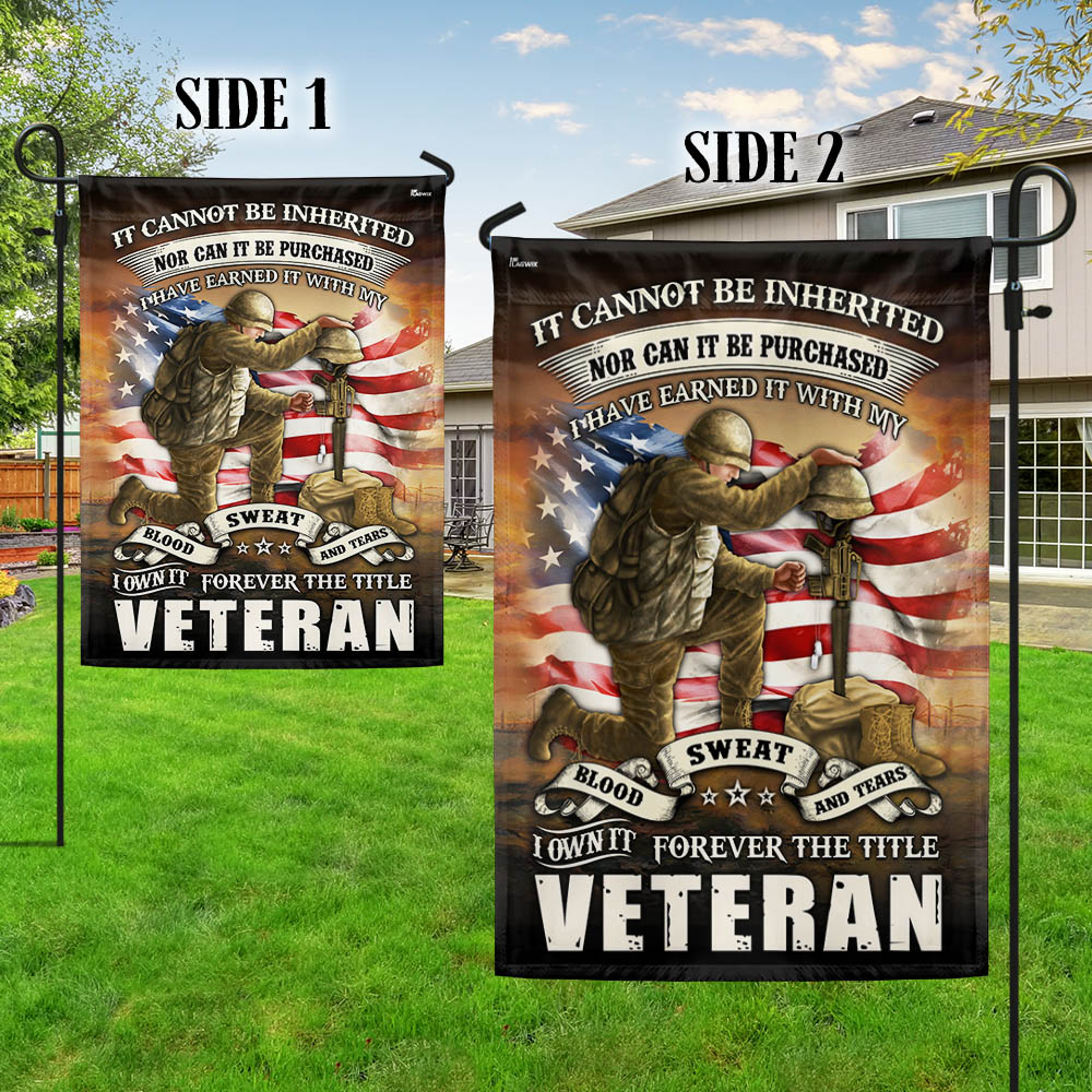 Veteran Flag Blood Sweat Tears Forever The Title Veteran MLH2081F