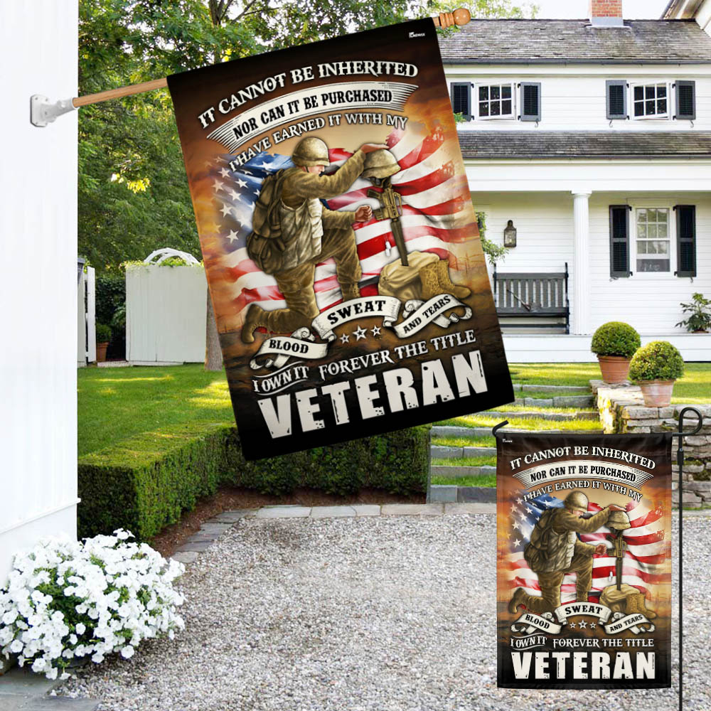 Veteran Flag Blood Sweat Tears Forever The Title Veteran MLH2081F
