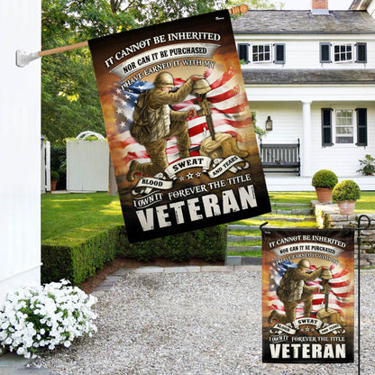 Veteran Flag Blood Sweat Tears Forever The Title Veteran MLH2081F