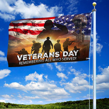 Veterans Day Remembering All Who Served, Veteran Flag TPT751GF