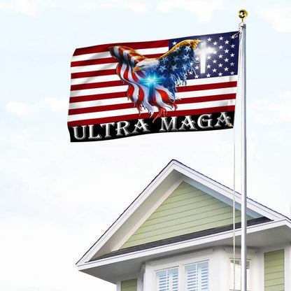 Ultra MAGA American Eagle Grommet Flag THB3602GFv7