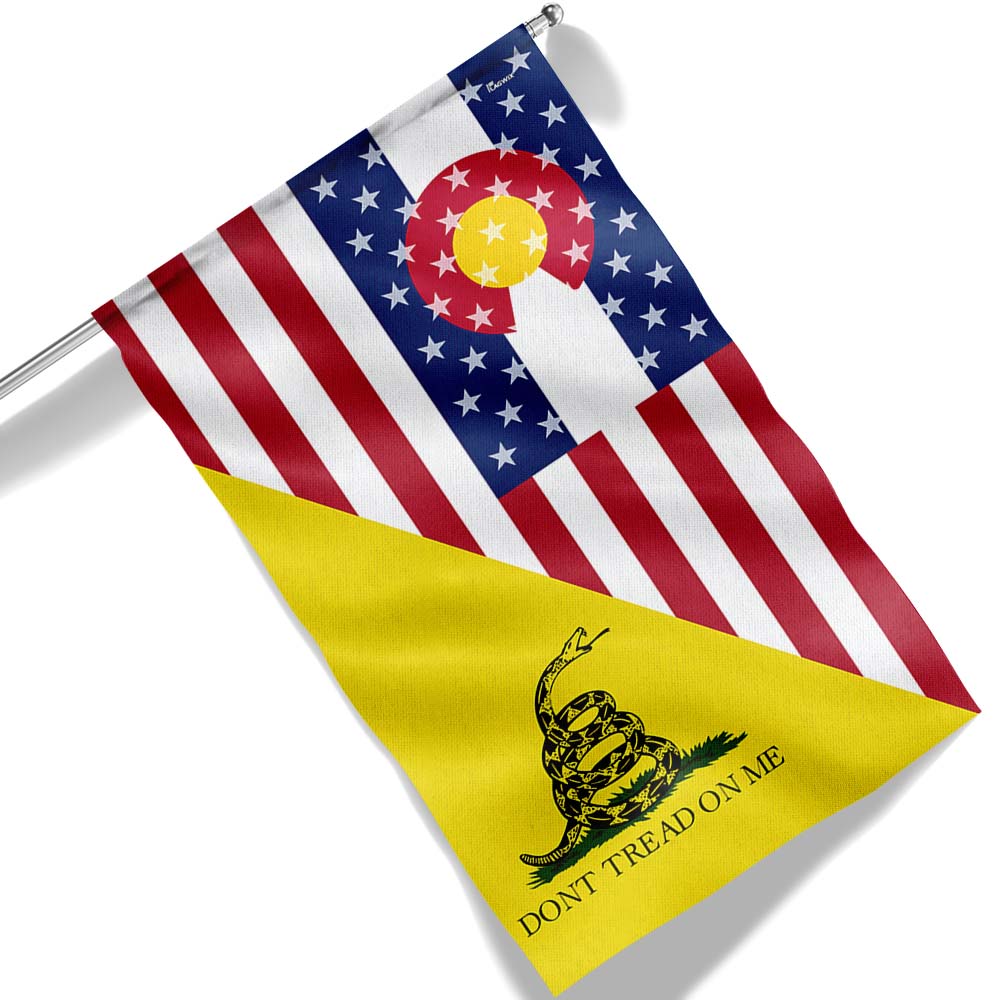 Don't Tread On Me Colorado American Gadsden Flag TPT1168F