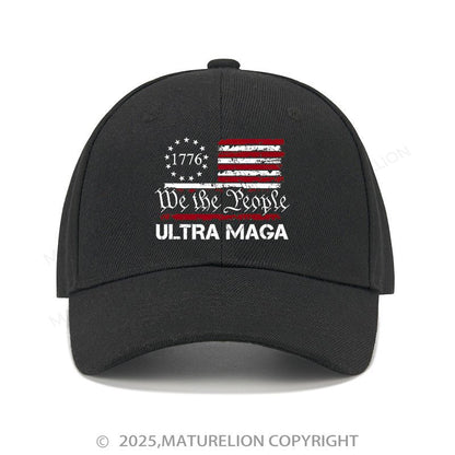 Maturelion Baseball Cap 1776 We The People American Flag Ultra Maga Cap (Free Customization)