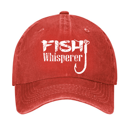 Maturelion Fish Whisperer Funny Fishing Cap