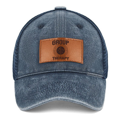 Maturelion Group Therapy Leather Patch Cap