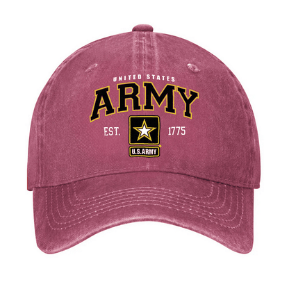Maturelion US Army Veteran Pride Military United States Graphic Cap (Free Customization)