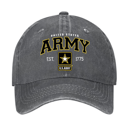 Maturelion US Army Veteran Pride Military United States Graphic Cap (Free Customization)