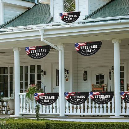 Veterans Day Honoring All Who Served Non-Pleated Fan Flag TQN3809FL