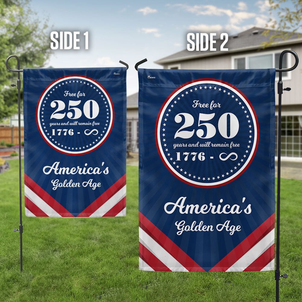 American Flag - Flagwix America 250th Anniversary Golden Age Canvas Flag