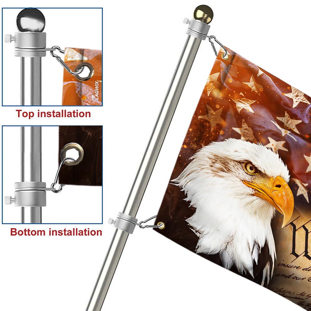 We The People, American Patriot, American Eagle Grommet Flag THH3719GF