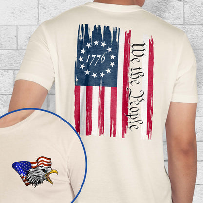 We The People Eagle American 1776 Betsy Ross T-Shirt MLN3312TS