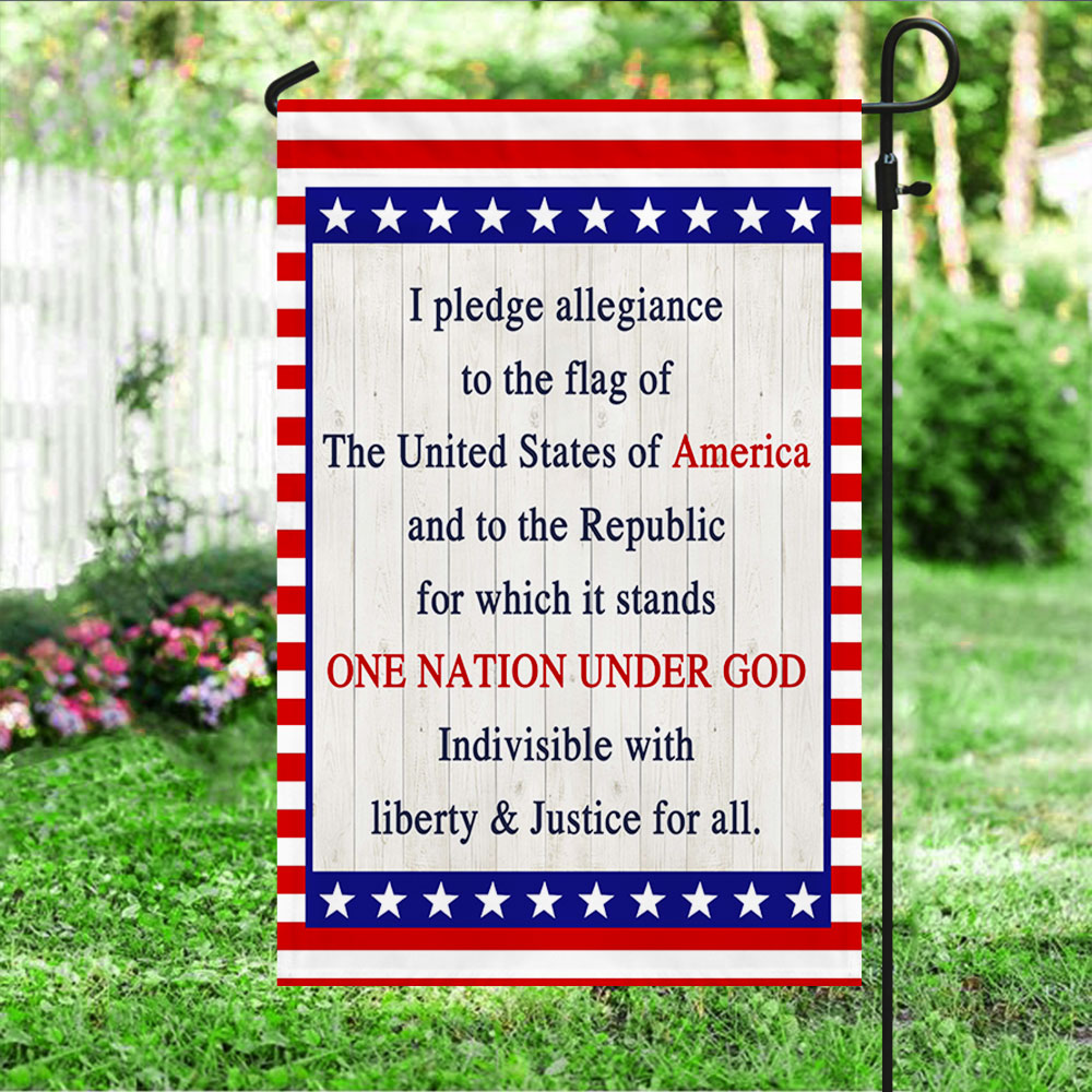 I Pledge Allegiance One Nation Under God Flag MLN1337F