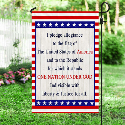I Pledge Allegiance One Nation Under God Flag MLN1337F