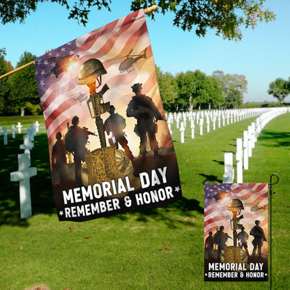 Memorial Day Flag Remember And Honor Veterans American Flag TPT1669F