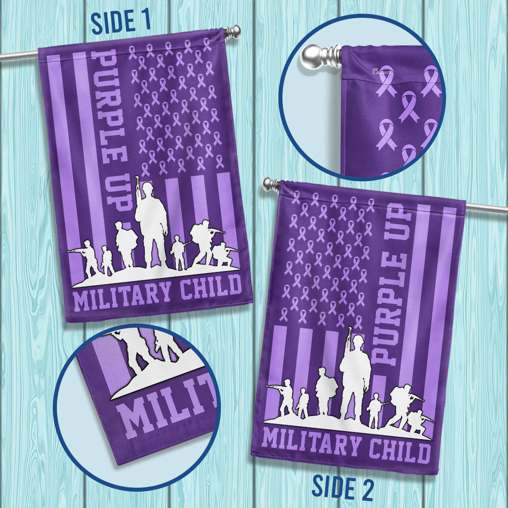 Purple Up Military Child Flag TQN1128F