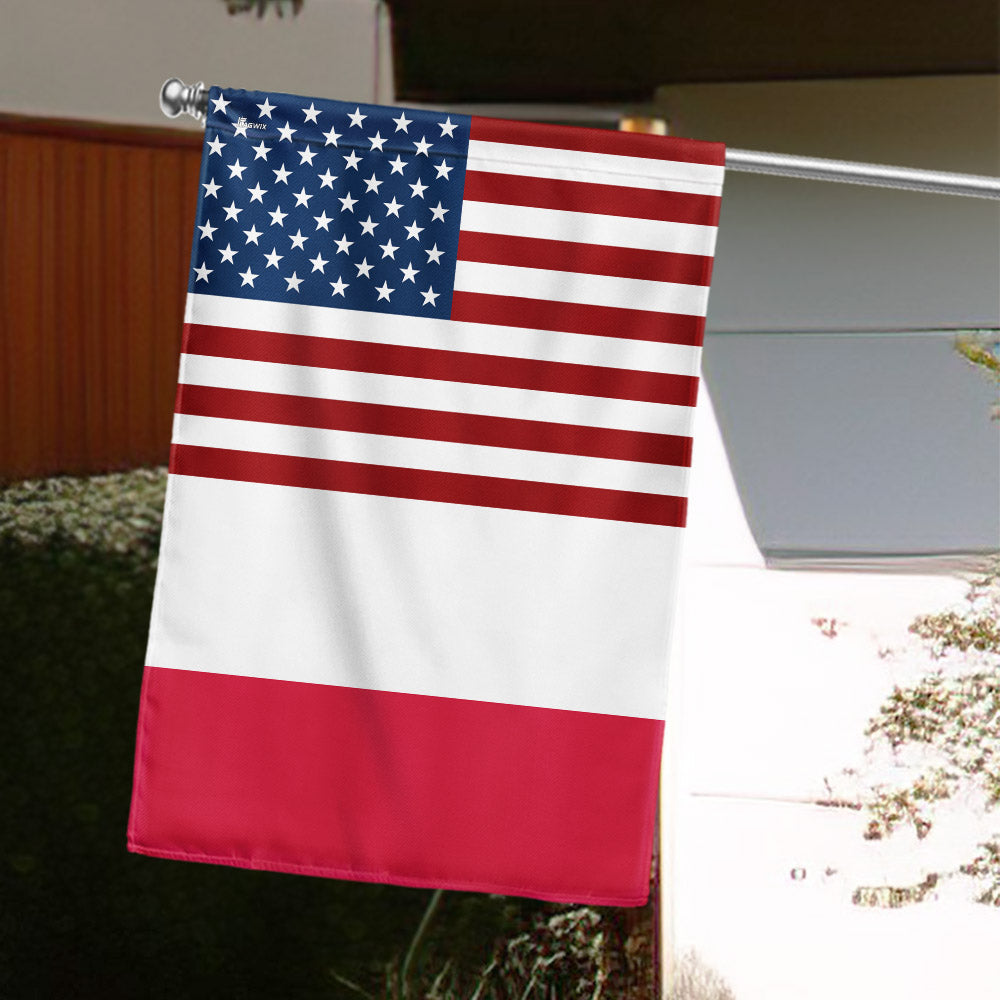 USA and Poland Garden Flag LHB131TTH