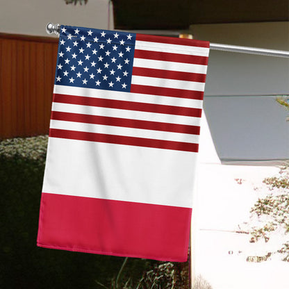 USA and Poland Garden Flag LHB131TTH