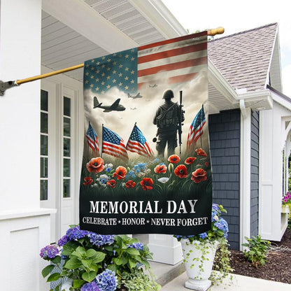 FLAGWIX Memorial Day Veteran Celebrate Honor Never Forget American Flag MLN2703F