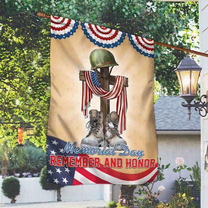 FLAGWIX Memorial Day Remember and Honor Veteran Flag MLN2736F