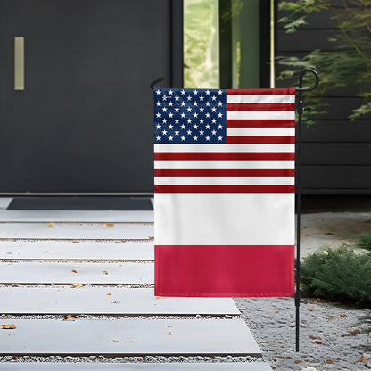USA and Poland Garden Flag LHB131TTH