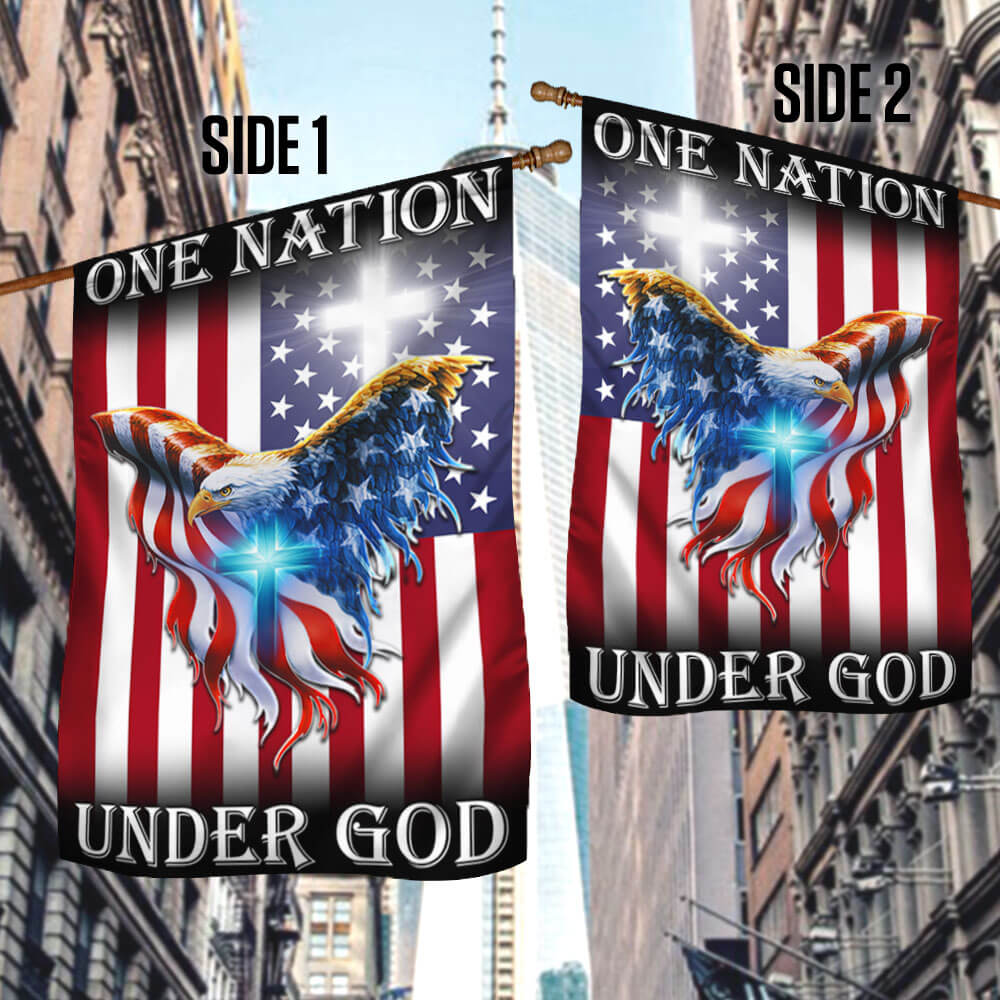 Flagwix American Flag - One Nation Under God American Eagle Flag THB3602Fv2n