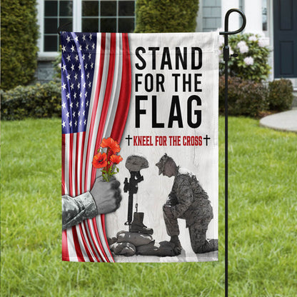 Memorial Day Thank you Veteran Kneel For The Cross Flag MLN1241F