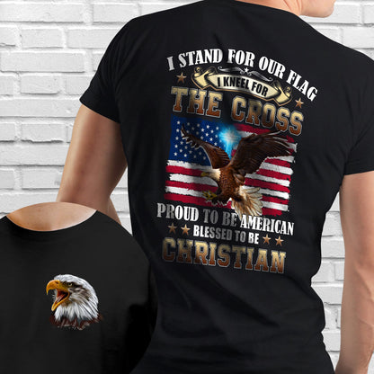 Proud To Be American Blessed To Be Christian Eagle Patriot American T-Shirt MLN3125TS