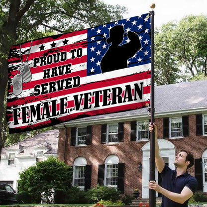 Female Veteran US Grommet Flag Proud To Have Served DBD3384GF