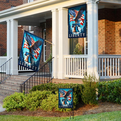 Flagwix American Flag - American Eagle Liberty Bell Flag for 4th of july Decoration