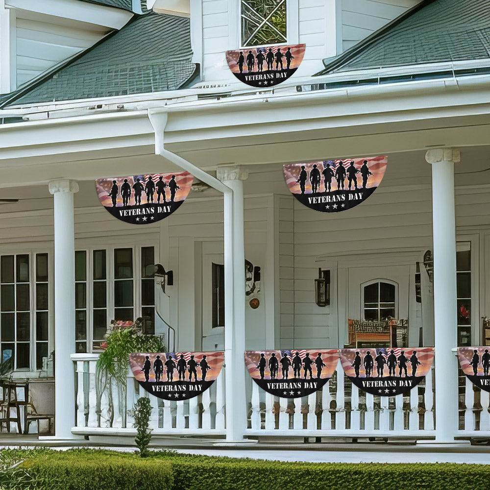 Veterans Day Honoring All Who Served Non-Pleated Fan Flag MLN3969FL