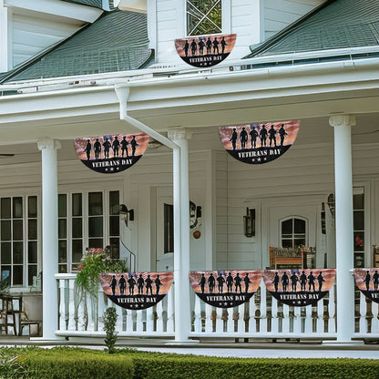 Veterans Day Honoring All Who Served Non-Pleated Fan Flag MLN3969FL