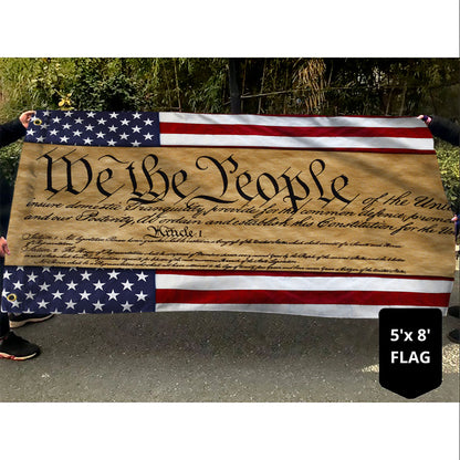 We The People Patriotic American Grommet Flag DHP3320GFv1