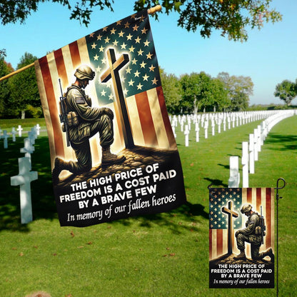 Memorial Day FLAGWIX Veteran Kneeling The Cross Flag The High Price Of Freedom In Memory Of Our Fallen Heroes MLN2740F