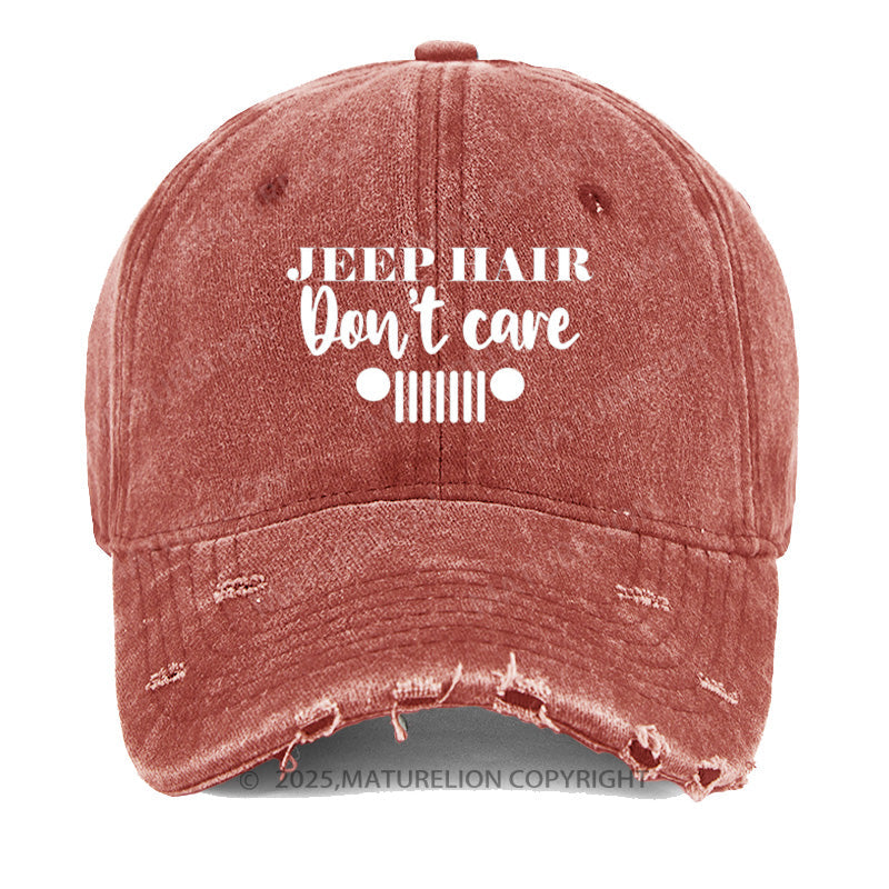 Maturelion Jeep Hair Don't Care Washed Vintage Cap