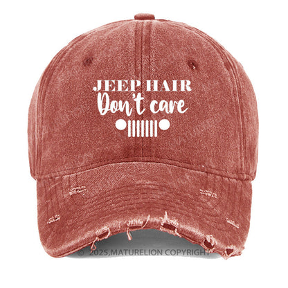 Maturelion Jeep Hair Don't Care Washed Vintage Cap